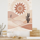 Sand flüstern: Ein Mandala Sunrise Poster (Küche)