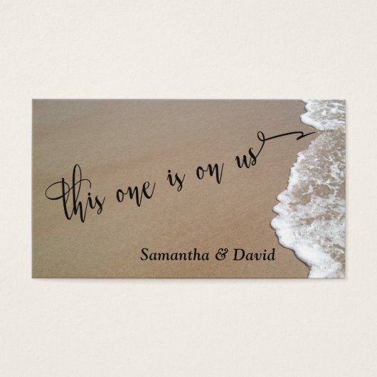 Sand & Foam Beach Foto Event Bar Drinks (Vorderseite)