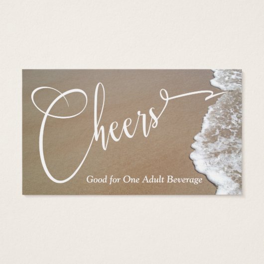 Sand & Foam Beach Foto Event Bar Drinks Tickets 2 (Rückseite)