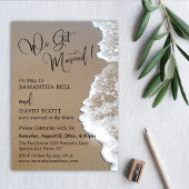 Sand & Foam Beach Foto, Wir Got Verheiratet Einladung