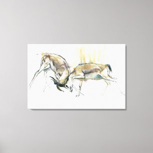 Sand-Gazellen 2009 Leinwanddruck