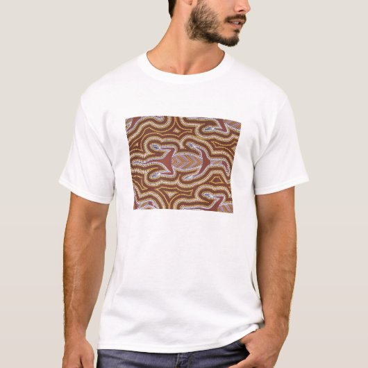 Sand Goanna durch Stamm-T - Shirt Glen-Evans Kooma (Vorderseite)