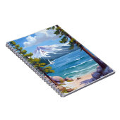 Sand Harbor Beach Lake Tahoe Painting Notizblock (Rechte Seite)