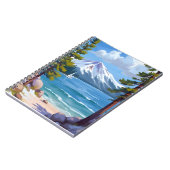 Sand Harbor Beach Lake Tahoe Painting Notizblock (Linke Seite)