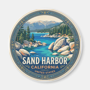 Sand Harbor, Lake Tahoe Incline Village Kalifornie Magnet