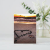 Sand Heart Postkarte (Stehend Vorderseite)