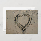 Sand Heart Postkarte (Vorne/Hinten)