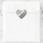 Sand Hearts auf dem Beach Umschlag Aufkleber Stick (Tasche)