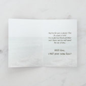 Sand Hearts on Beach Personalisiertes Jubiläum Karte (Innenseite)