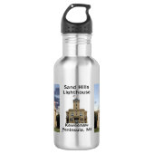 Sand Hills Lighthouse Wasserflasche (Vorderseite)