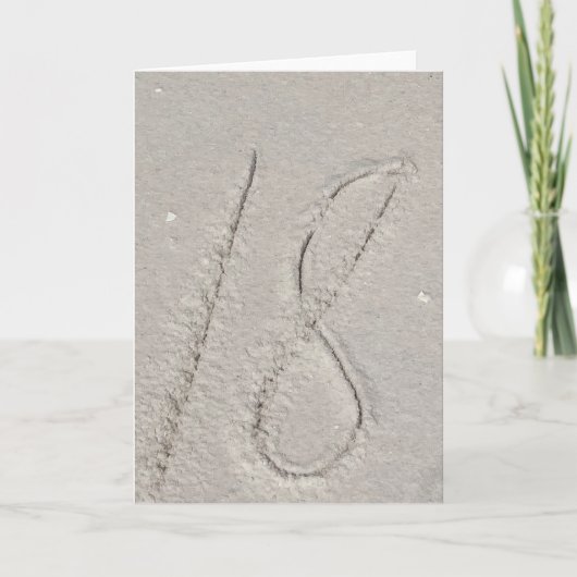 Sand Holiday Card Feiertagskarte (Vorderseite)