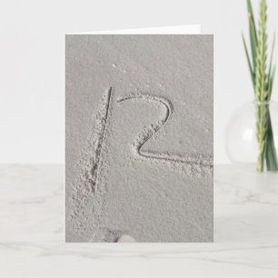 Sand Holiday Card Feiertagskarte