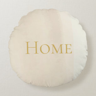 Sand Horizon Aquarell Rundes Kissen