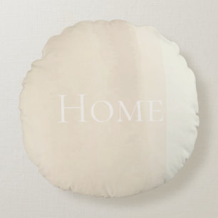 Sand Horizon Aquarell Rundes Kissen