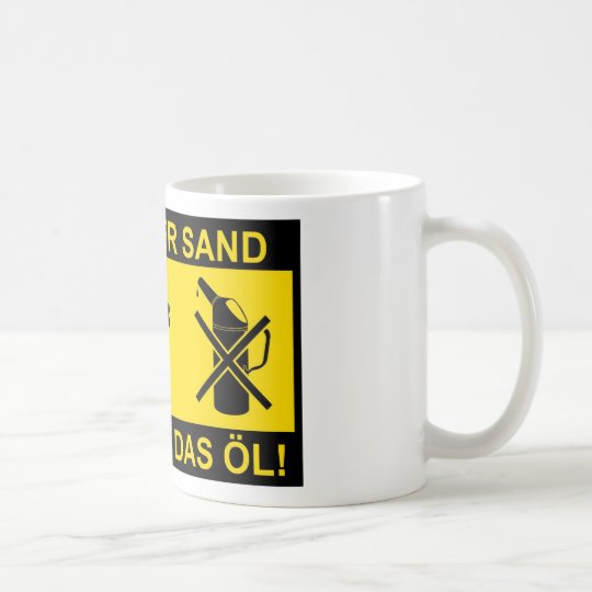 Sand im Getriebe Kaffeetasse