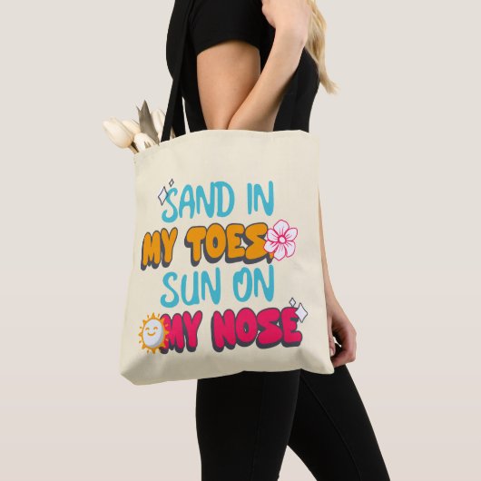 Sand in meinen Zehen, Sonne auf meiner Nase Tasche (Von Nahem)