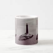 Sand-Insel-Leuchtturm Kaffeetasse (Mittel)