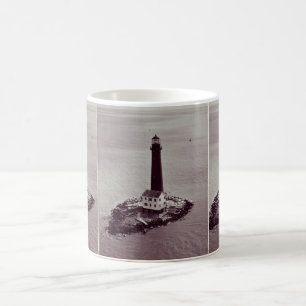 Sand-Insel-Leuchtturm Kaffeetasse