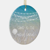 Sand Is The New Snow Beach Christmas Ornament (Rechts)
