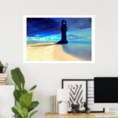 SAND-ISLAND-LICHTDRUCK POSTER (Heimbüro)