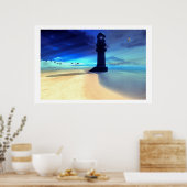 SAND-ISLAND-LICHTDRUCK POSTER (Küche)