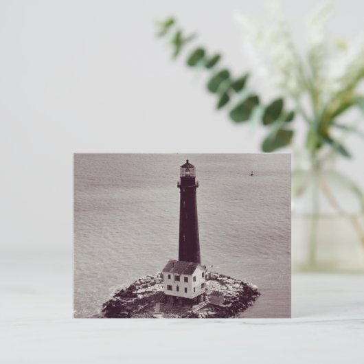 Sand Island Lighthouse Postkarte (Stehend Vorderseite)