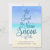 Sand ist das New Snow Coastal Weihnachten 3 Foto (Vorderseite)