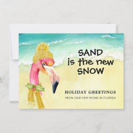 Sand ist der neue Schnee Flamingo Beach Holiday Mo Ankündigung