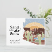 Sand ist die neue Snow Arizona-Adresse Ankündigung (Stehend Vorderseite)