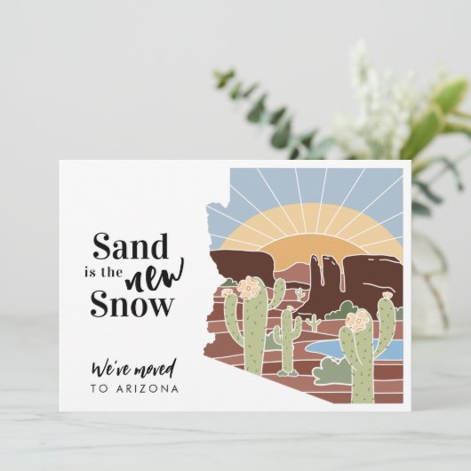 Sand ist die neue Snow Arizona-Adresse Ankündigung (Stehend Vorderseite)