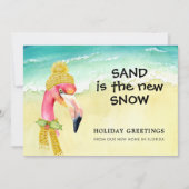 Sand ist die neue Snow Flamingo Beach New Zuhause Ankündigung (Vorderseite)