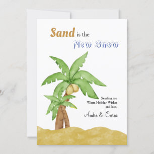 Sand ist die neue Weihnachtskarte Einladung