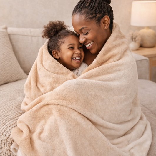 Sand Ivory Fade Fleece Blanket