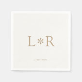 Sand & Ivory | Stilvoll modern Serviette (Vorderseite)