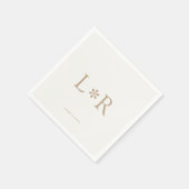 Sand & Ivory | Stilvoll modern Serviette (Ecke)