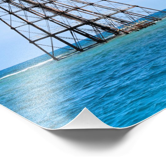 Sand Key Lighthouse, Florida Foto Print (Ecke)