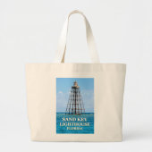 Sand Key Lighthouse, Florida Jumbo Tote Bag Jumbo Stoffbeutel (Vorne)