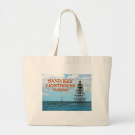 Sand Key Lighthouse, Florida Jumbo Tote Bag Stoffbeutel