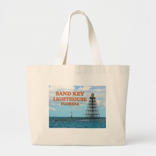 Sand Key Lighthouse, Florida Jumbo Tote Bag Stoffbeutel (Vorne)