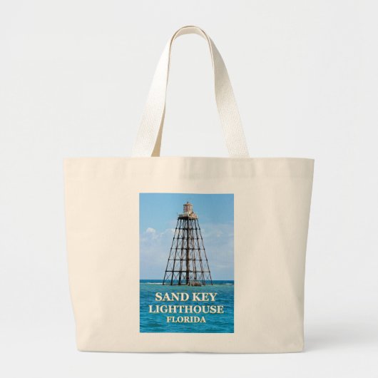 Sand Key Lighthouse, Florida Jumbo Tote Bag Stoffbeutel (Vorne)