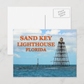 Sand Key Lighthouse, Florida Postcard Postkarte (Vorne/Hinten)
