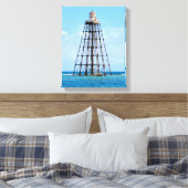 Sand Key Lighthouse, Florida Wrapped Canvas Print Leinwanddruck (Insitu (Schlafzimmer))