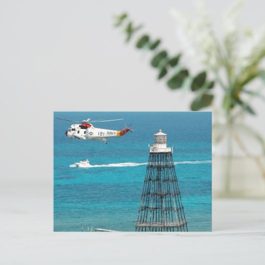 Sand Key Lighthouse Postkarte (Stehend Vorderseite)