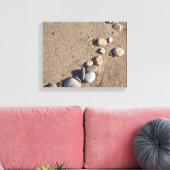 Sand Kies Wrapped Canvas Leinwanddruck (Insitu (Wohnzimmer))
