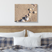 Sand Kies Wrapped Canvas Leinwanddruck (Insitu (Schlafzimmer))