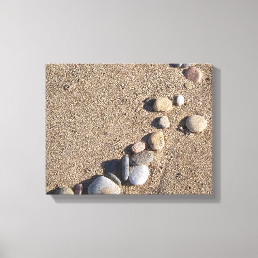 Sand Kies Wrapped Canvas Leinwanddruck (Vorderseite)