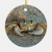 Sand-Krabbe Keramik Ornament (Vorne)