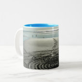 Sand-Kreis-Tasse #2 Zweifarbige Tasse (Vorderseite Links)