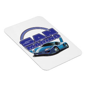 Sand Marino Sportwagen Magnet