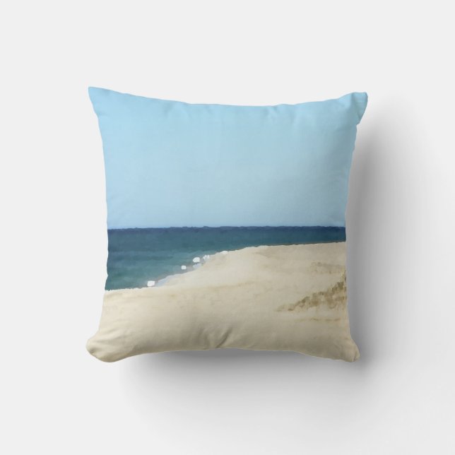 Sand, Meer und Himmel auf Cape Cod Kissen (Vorderseite)